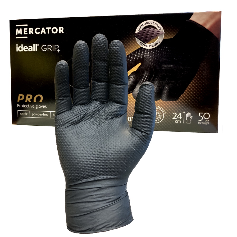 Stainless Finishing Solutions Black Nitrile Gloves
