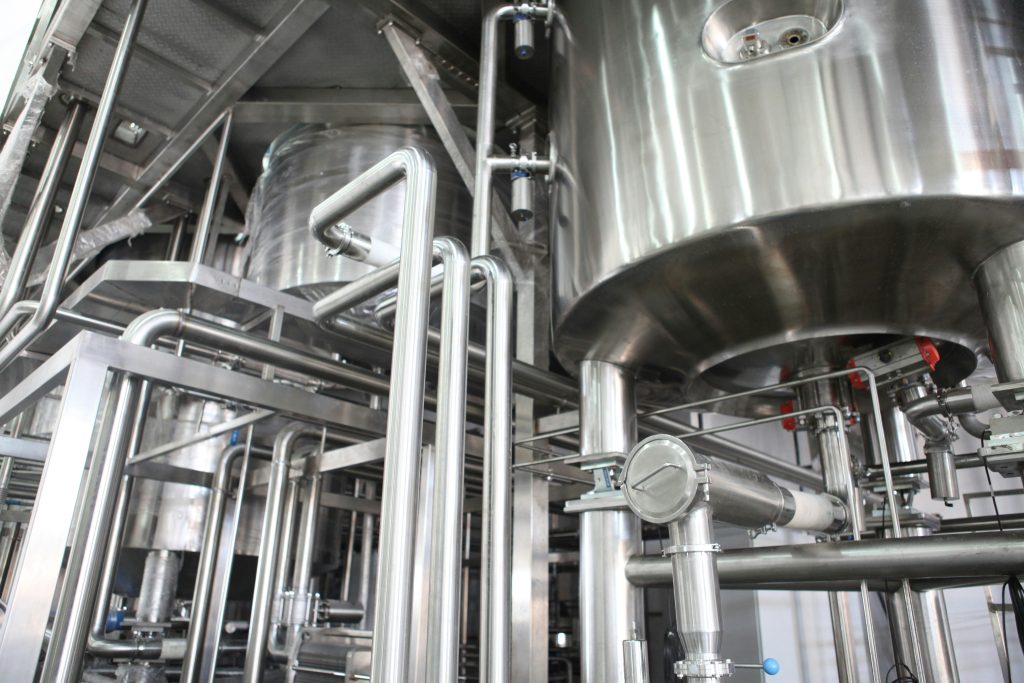 Industrial oven made of stainless steel, cleaning, passivating