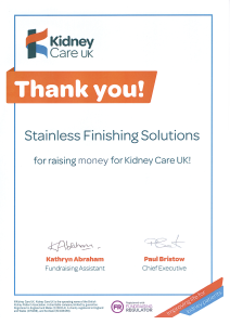 Home 6 Stainless Finishing Solutions Kidney Care UK
